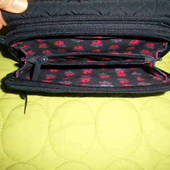 Vera Bradley Dark Blue Wristlet/Crossbody Wallet - Picture 11 of 15